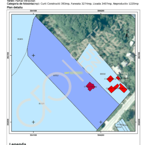 Extras din planul cadastral pe ortofotoplan