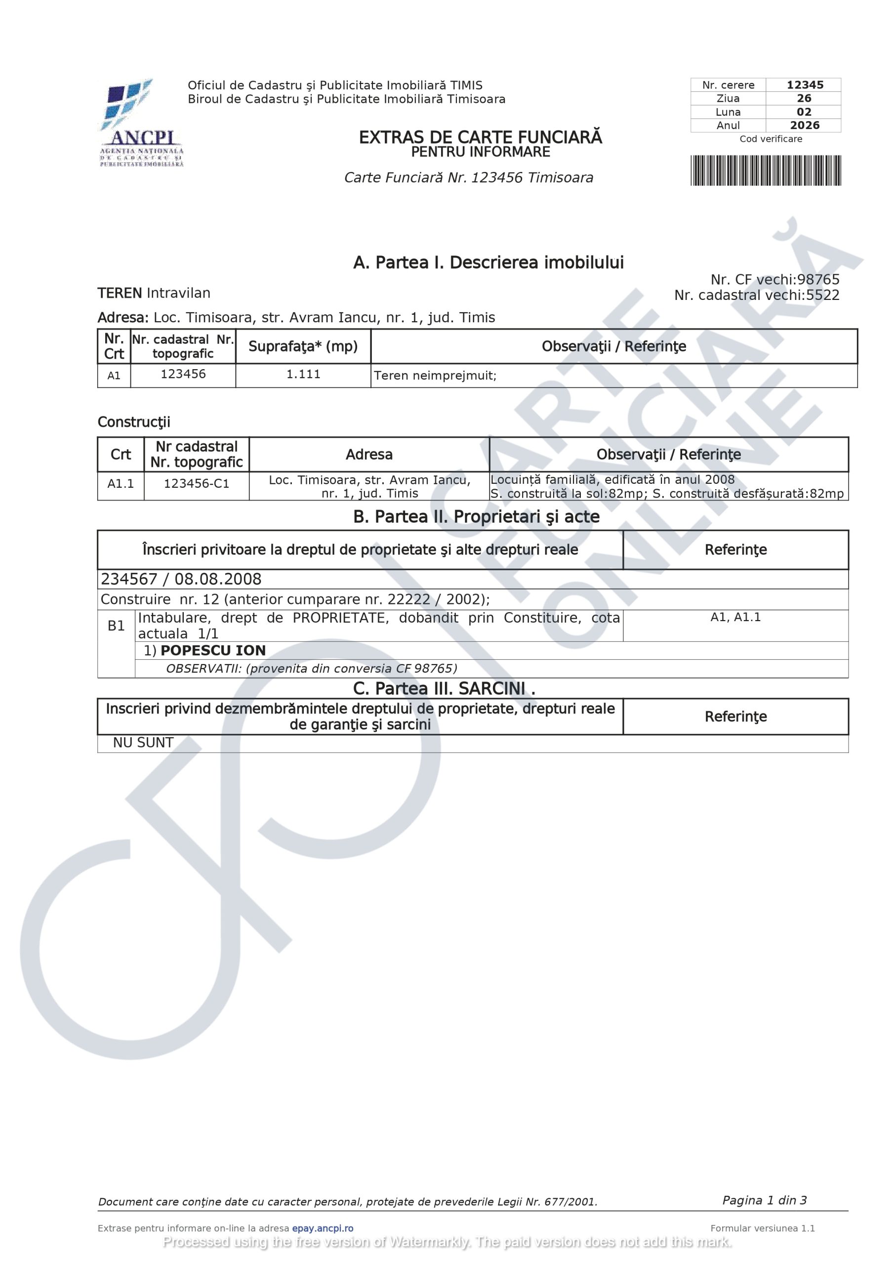 Ce conține documentul - exemplu